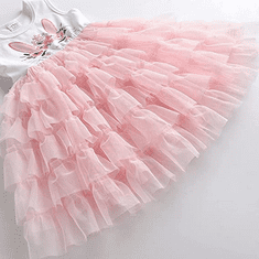 Dívčí šaty Jane růžové 4