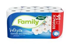 Tento Toaletní papír "Family White", 16 rolí, 2-vrstvý, 229441