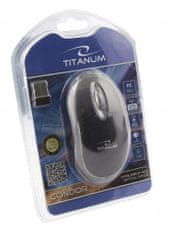 Titanum Bezdrátová myš Condor TM120K 3D 1000 DPI černá