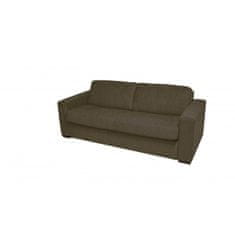 Sofa Real STELA - Rozkládací pohovka na každodenní spaní, hnědá, šířka matrace 160 CM