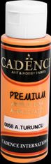 Cadence Akrylová barva Premium - světle oranžová / 70 ml