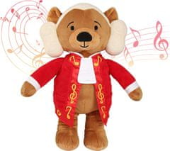 Norberg & Linden Mozart Virtuoso Bear prémiový plyšový medvídek hrající skladby Amadeusa Mozarta