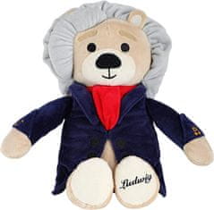 Beethoven Virtuoso Bear prémiový plyšový medvídek hrající skladby Ludwig Van Beethovena