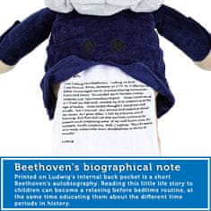 Beethoven Virtuoso Bear prémiový plyšový medvídek hrající skladby Ludwig Van Beethovena