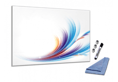 Glasdekor Skleněná magnetická tabule abstrakce modro fialová - Tvar: Obdélník, Rozměr skleněné grafické tabule: 60x40