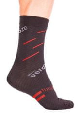 veloToze ponožky černá/červená L/XL