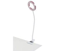 HADEX Lampa s klipem USB 24 LED bílo růžová