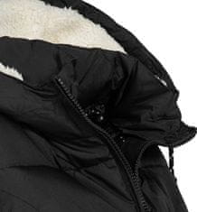 Brave Soul Stylová prošívaná teplá dámská vesta s kapucí z umělé kožešiny pro volný čas v přechodném období jaro, podzim. Přední zip a 2 boční kapsy., černá, XS/34