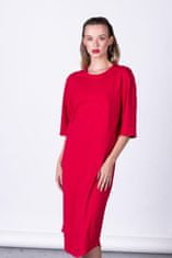nanoSPACE Červené minimalistické šaty TUNIQ – nanoSPACE by LADA Velikost: L