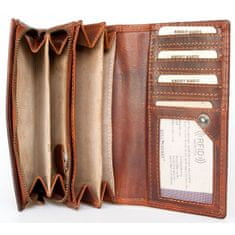 FLW Celá kožená oboustranná bytelná peněženka Bull Burry (RFID)