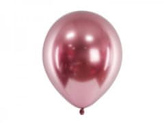 Paris Dekorace Balónek chromový růžové zlato, 30 cm