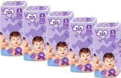 New Love MEGAPACK Dětské jednorázové pleny Premium comfort 5 JUNIOR 11-25 kg 5x38 ks