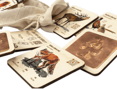 Lesní Svět Frotáž Po stopách zvěře s českými ilustracemi a QR kódy