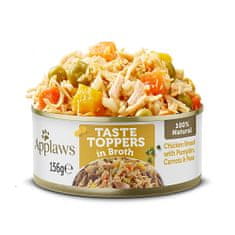 Applaws konzerva Dog Taste Toppers Broth Kuře se zeleninou 6x156g