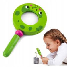 Viga Toys Dřevěná lupa pro děti žába