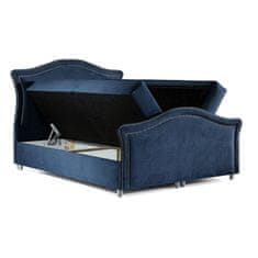 Bader Germany (3373) ANNA luxusní boxspring postel 160x200cm modrá
