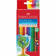 Faber-Castell Pastelky akvarelové Colour Grip 12 barevné set