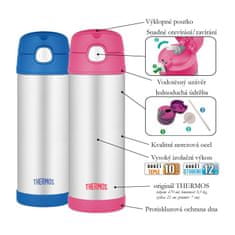 Thermos Funtainer dětská termoska s brčkem 470 ml - liška