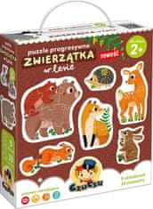 CzuCzu  Puzzle Zvířátka z lesa 9v1 (2-6 dílků)