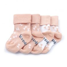 KipKep dětské ponožky Stay-on-Socks 0-6m 2páry Party Pink