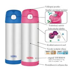 Thermos Funtainer dětská termoska s brčkem 470 ml - jelen