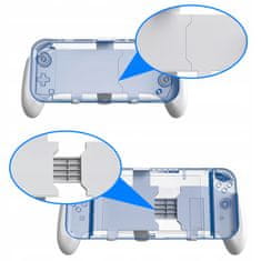 JYS Grip Rukojeť Ovladač pro Nintendo Switch OLED, NSW Lite, NSW / bílý