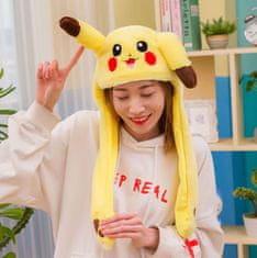 PECKAHRAČKY Svítící čepice Pikachu s pohyblivýma ušima