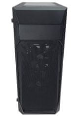 Zalman case miditower Z1 Plus, bez zdroje, ATX, 3x 120mm ventilátor, 1x USB 2.0, 2x USB 3.0, průhledná bočnice, černá