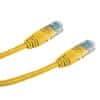 Patch kabel UTP CAT5E 10m žlutý