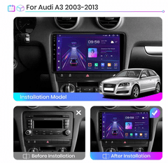 Junsun Autorádio Audi A3 2 8P 2003 - 2013, GPS Navigace, Kamera, WIFI, Bluetooth, USB, Android rádio Audi A3 2 8P 2003 - 2013 GPS