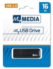Diskus 16GB USB Flash 2.0 MyUSB Drive černý, My Media
