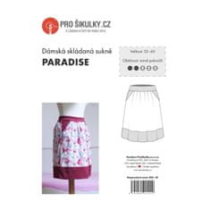 Prošikulky Střih dámská sukně PARADISE | 32 - 60 - Česky