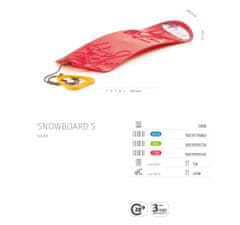 Kaxl Plastový SNOWBOARD pro děti Barva: Červená ISNOB-1788C