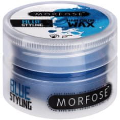 Hair Colour Wax Blue - barvicí vosk na vlasy, poskytuje matný povrch a silnou fixaci 100ml
