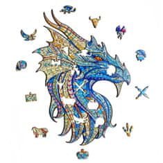 Dřevěné puzzle – Warrior Dragon - Drak, M
