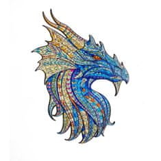 Dřevěné puzzle – Warrior Dragon - Drak, M