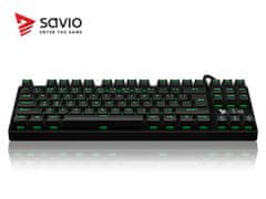 SAVIO Mechanická klávesnice Tempest RX Outemu BROWN