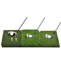 Golf Performance Golfová patovací rohož / odpaliště se třemi druhy povrchů 41 x 64 x 3,5 cm