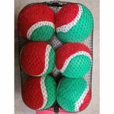 HipHop Dog Balení - tenisový míč 6,5 cm červeno/zelený