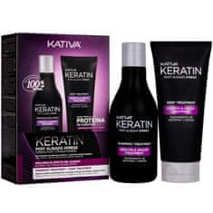 Kativa Xpress After Straightening Kit - sada po keratinovém narovnání vlasů: šampon a kondicionér