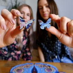 Lubiwood Dřevěné puzzle - Hravá motýlí skládačka A4 Premium Box 163 dílků