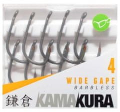Korda Háček Kamakura Wide Gape Barbless vel. 4 - KAM06