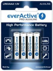 everActive Baterie Pro Alkaline LR034BLPA AAA 1250mAh 4 ks.