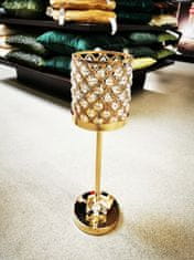 Canpol Lustr s glamour krystaly zlatý 63 cm