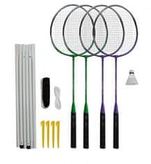Rulyt Badmintonový set 4x raketa, 1x míček, síť, vak