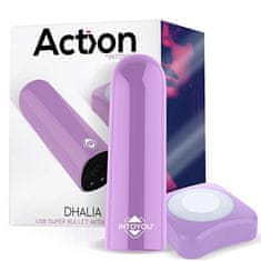 Fun function Dhalia Bullet Vibrator (Purple), silný vibrátor s dálkovým ovladačem