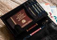 Peterson Pánská kožená peněženka Samaki černá univerzální