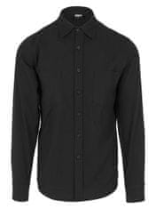 Urban Classics Pánská flanelová košile Ejorn černá S