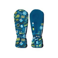 WAMU Dětské softshellové rukavice, BAGR, modrá, vel. 1