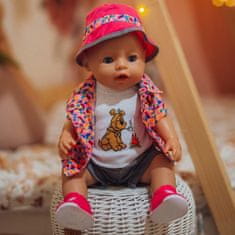WOOPIE WOOPIE Barevné oblečení pro panenku, pejska, bundu, čepici, 43-46 cm